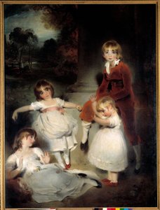 Děti Johna Angersteina. Obraz Sira Thomase Lawrence (1769-1830) Slunce 19. století. 1,95x1,46m. od Thomas Lawrence