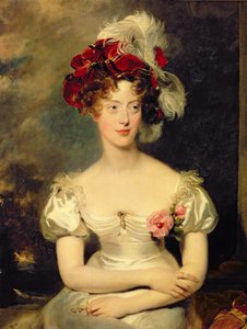 Marie-Caroline de Bourbon (1798-1870) vévodkyně z Berry, kolem 1825 (olej na plátně) od Thomas Lawrence