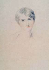 Portrét slečny Bloxhamové, cca 1800-10 (tužka a křída na papíře) od Thomas Lawrence