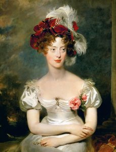 Princezna Caroline z Neapole a Sicílie 1798-1870, vévodkyně de Berry od Thomas Lawrence