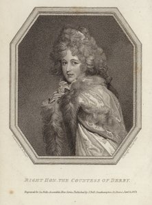 Správně ctihodná hraběnka z Derby od Thomas Lawrence