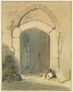 Vchod na farmu od Thomas Leeson the Elder Rowbotham