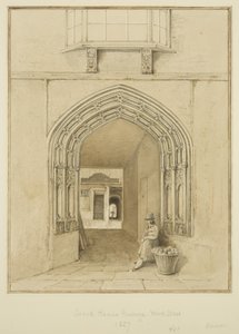 Guard House Passage, Wine Street (akvarel a tužka na papíře) od Thomas Leeson the Elder Rowbotham