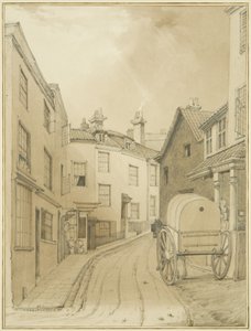 Dolní konec Griffin Lane (akvarel na papíře) od Thomas Leeson the Elder Rowbotham
