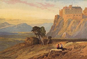 Skotsko, hrad Stirling (barevné lito) od Thomas Leeson the Elder Rowbotham