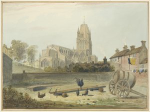 St Mary Redcliffe Church od severovýchodu od Thomas Leeson the Elder Rowbotham
