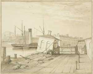 Subsidence Toll House, na Prince Street Bridge, 1828 od Thomas Leeson the Elder Rowbotham