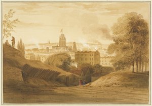 Pohled z Bath Road, poblíž Wells, Totterdown od Thomas Leeson the Elder Rowbotham