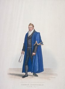 Obecný radní města Londýna, William John Reeves, v občanském kostýmu, 1825