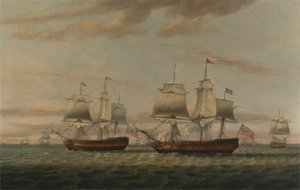 Indián a dvoupatrový Hove, prý Thomas Dumar, Esq. v H.M. Loď 