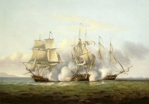 HMS Gore v akci s francouzskými brigy 