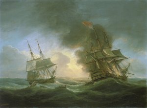 Ztráta indické lodi Kent 1. března. od Thomas Luny