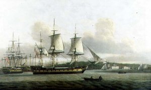 "Leda" ve dvou pozicích u Greenwiche od Thomas Luny