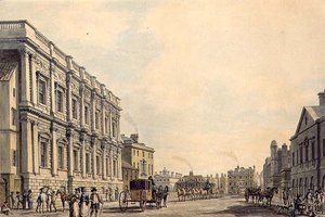 Whitehall s Birminghamským domem od Thomas Malton Jnr.