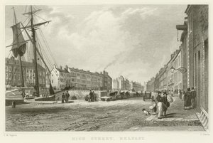 High Street v Belfastu od Thomas Mann Baynes
