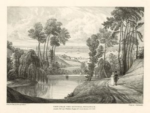 Pohled poblíž rotundy, Woolwich, Londýn od Thomas Mann Baynes