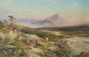 End of the Shoot, Loch Maree (akvarel na papíře)