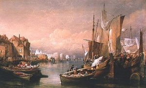 Temže v Greenwichi od Thomas Miles Richardson