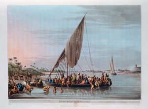 Trajekt poblíž Nedssili, Egypt, 1801 od Thomas Milton
