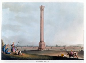 Pompeiův sloup, Alexandrie, Egypt, 1802
