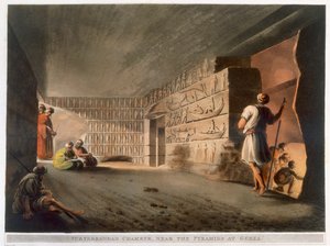 „Podzemní komora poblíž pyramid v Gíze“, 1802