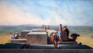 Vrchol první pyramidy v Gíze, 1794 od Thomas Milton