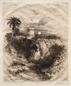 Věž Cortes, 1883. od Thomas Moran