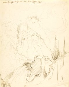 Nad Dolním vodopádem, Yellowstone od Thomas Moran