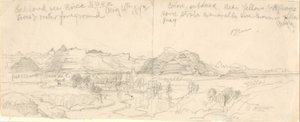 Bad Lands near Boise, N.P.R.R. (No. Pacific Railroad) od Thomas Moran