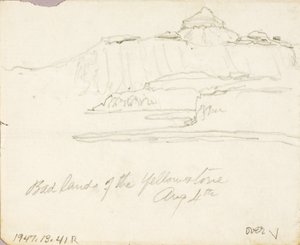 Zlé země Yellowstonu od Thomas Moran