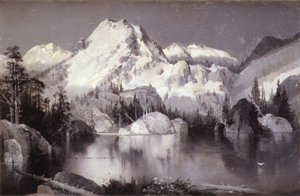 Křišťálové jezero od Thomas Moran