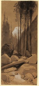 Kresba, V Yosemitském údolí, 1872 od Thomas Moran
