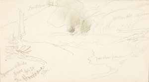 Gejzír v Hillside, Norris, Hurikán od Thomas Moran