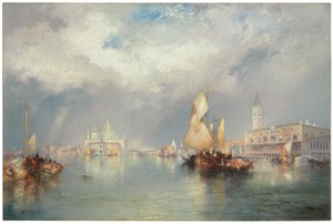 Canal Grande, Benátky, 1905 od Thomas Moran