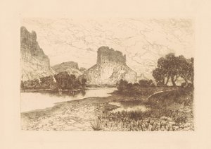 Green River, území Wyomingu od Thomas Moran