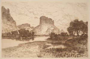 Green River, teritorium Wyoming od Thomas Moran