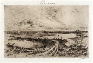Hook Pond a starý most od Thomas Moran