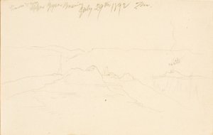 Lvice a mláďata, Horní povodí gejzírů od Thomas Moran