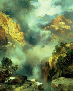 Mlha v kaňonu, 1914 od Thomas Moran
