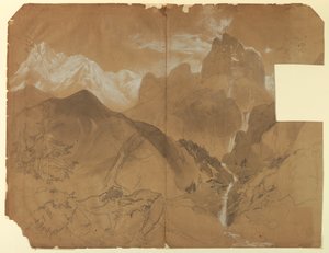 Nedaleko průsmyku Faido, Itálie od Thomas Moran