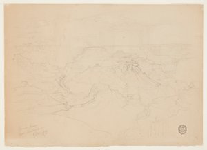 Grand Canyon v dešti od Thomas Moran