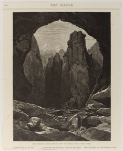 Soutěska, severní rameno řeky Virgen, Utah od Thomas Moran