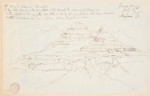 Dva útesy v Grand Canyonu, Arizona od Thomas Moran