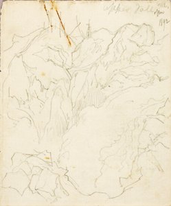 Horní vodopády, Yellowstone od Thomas Moran