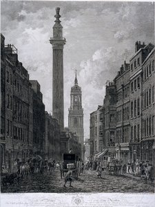 Fish Street Hill, Londýn, 1795 od Thomas Morris