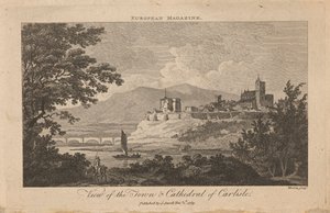 Pohled na město a katedrálu Carlisle od Thomas Morris
