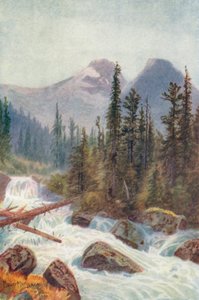 Glacier Crest, Illecillewaet (barevná litografie)