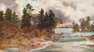 Ottawa u Vaudreuil (barevná litografie) od Thomas Mower Martin