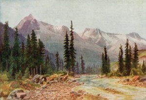 Skalisté hory (barevné lito) od Thomas Mower Martin