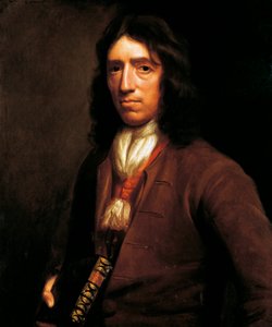 Portrét Williama Dampiera (1651-1715) britský obeplavec, hydrograf, námořní obchodník, pirát a bukanýr, Thomas Murray, malba, c. 1698
